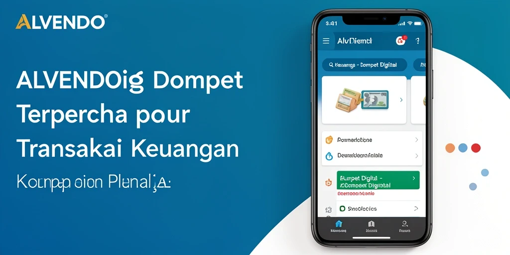 Screenshot ALVENDO menampilkan antarmuka Dompet Digital yang user-friendly.