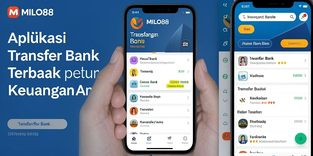 Antarmuka modern MILO88 untuk transaksi Transfer Bank yang mudah.