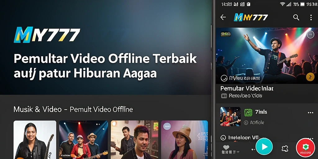 Antarmuka menarik dari MY777 untuk Pemutar Video Offline.