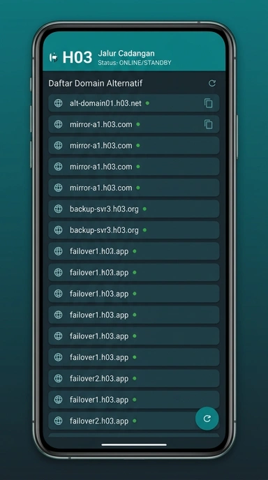 Tampilan link alternatif h03